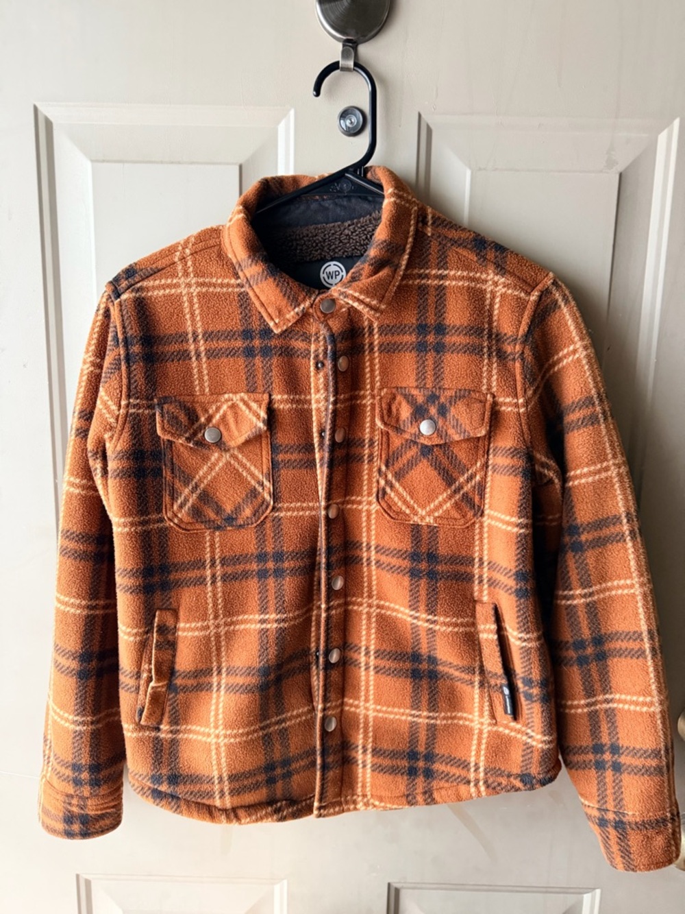 Weatherproof Brown Sherpa-Lined Plaid